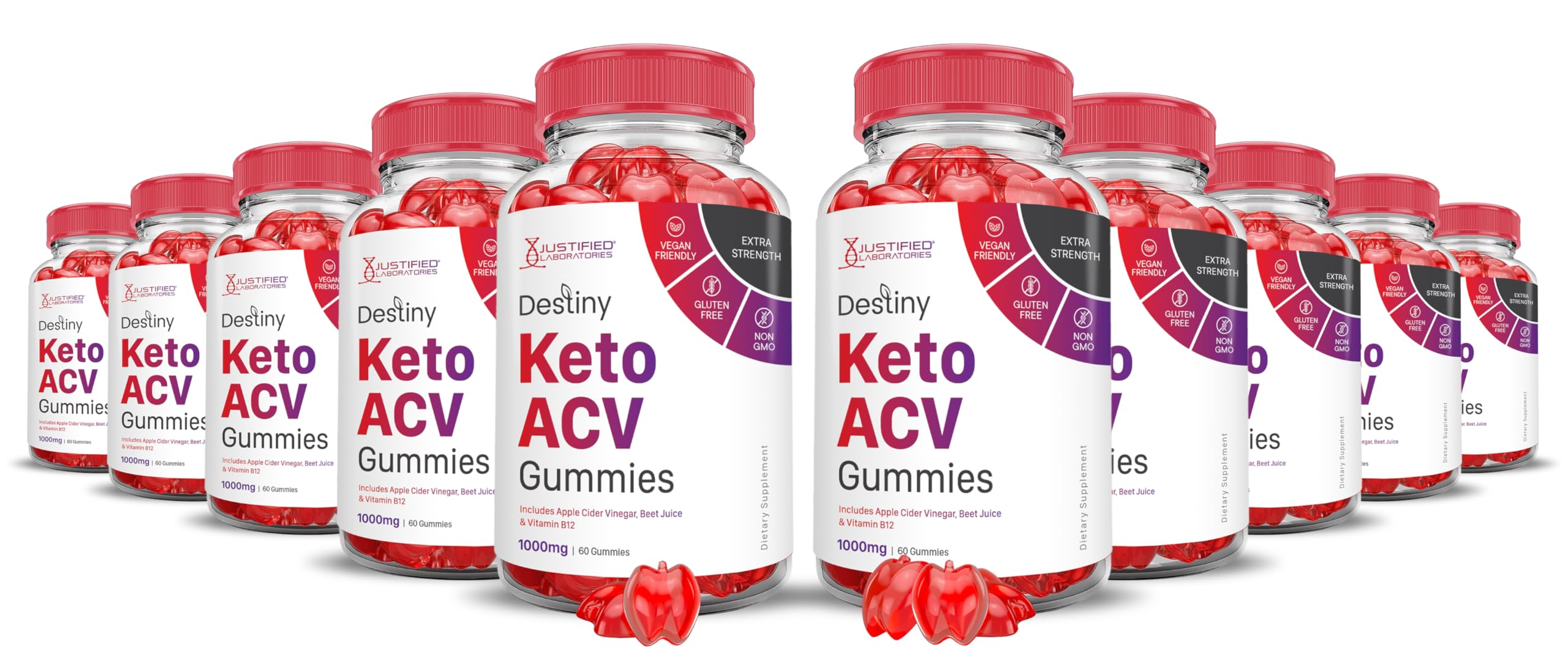 (10 Pack) Destiny Keto ACV Gummies Advanced Formula 1000MG Destiny Keto Gummies